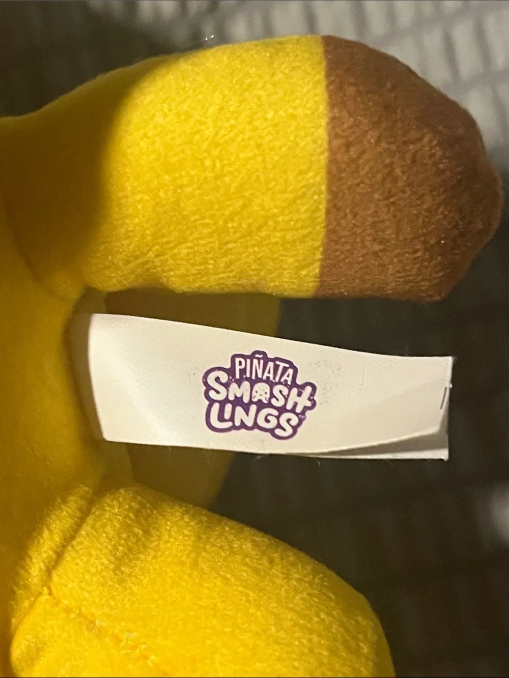 Piñata Smashlings Yellow Dog Plush Stuffed Animal NWOT 8”